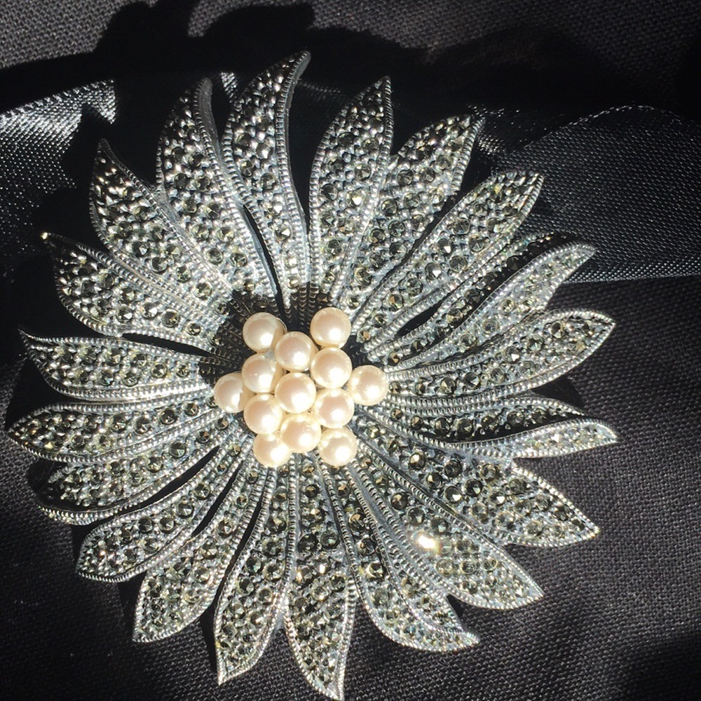 Vintage Judith Jacks Sterling Silver Brooch